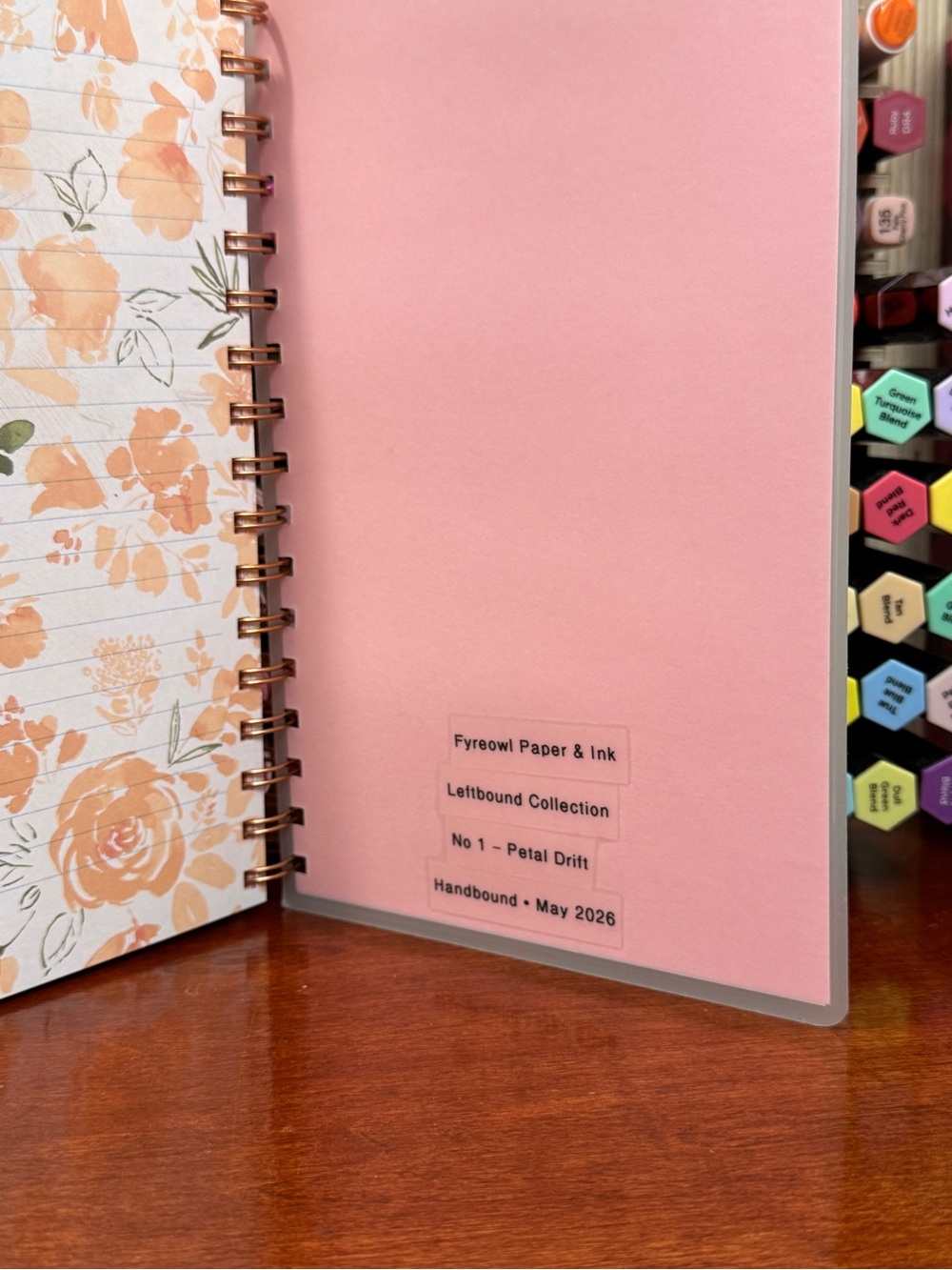 Handmade Notebook — Cream & Pink - Picture 8 of 16